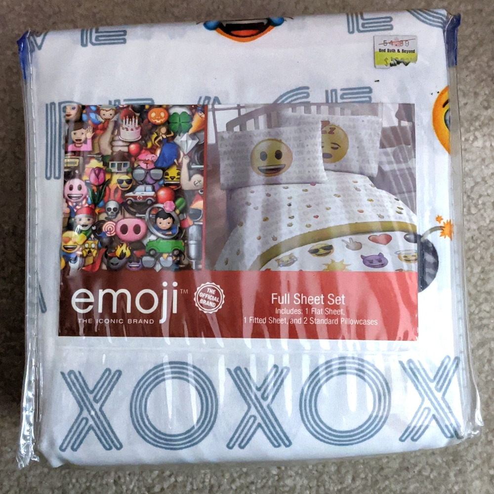 New in bag, Emoji full size sheet set.